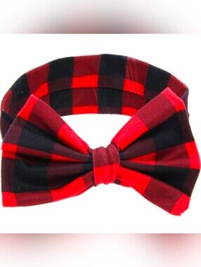 Zoonai Baby Girls Headband Red Plaid